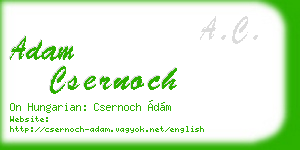 adam csernoch business card