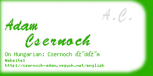 adam csernoch business card